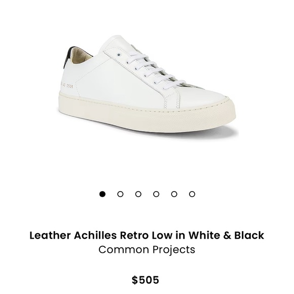 🌿Common Projects Achilles Retro Low Black Tab🌿 - Picture 7 of 7